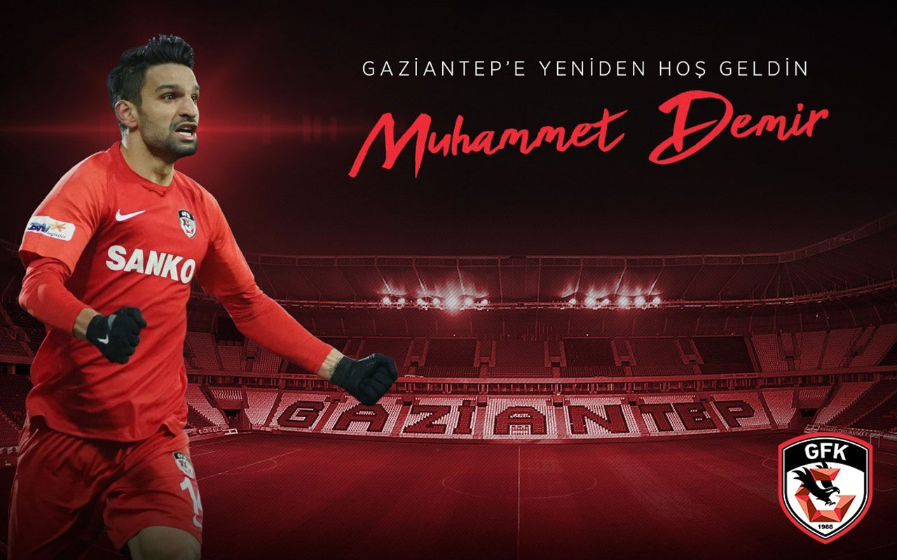 Gaziantep FK, Muhammet Demir'i tekrar kiraladı