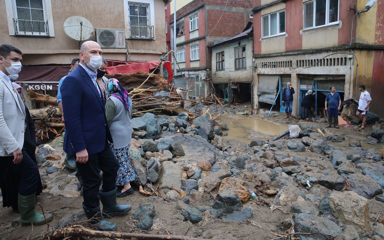 İçişleri Bakanı Soylu'dan Giresun açıklaması! Deprem de gördüm fakat bu başka bir şey