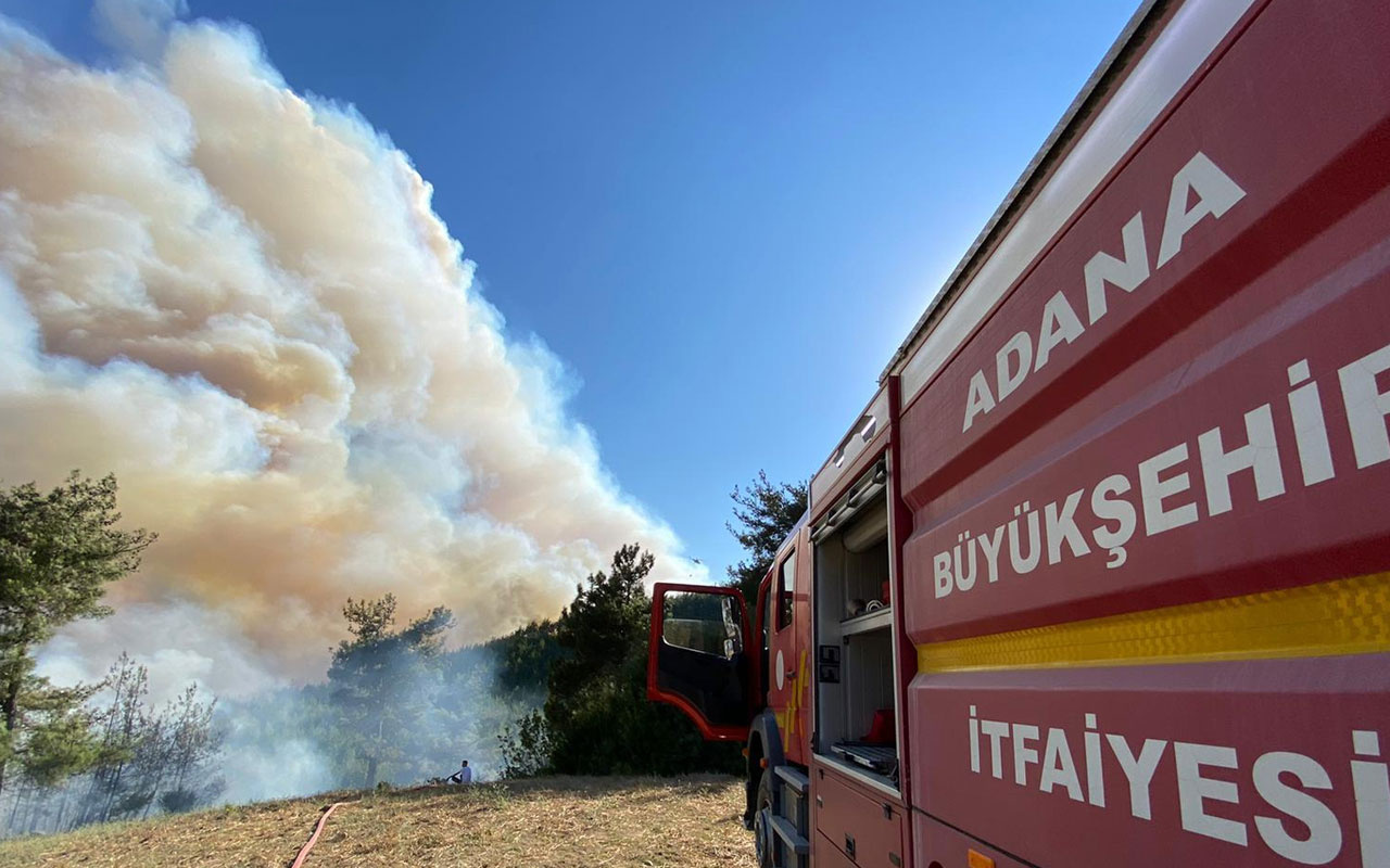 Adana Kozan'daki yangın tam 36 saattir söndürülemedi!