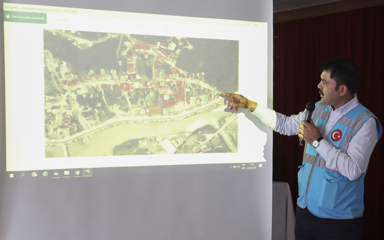 Çevre ve Şehircilik Bakanı Murat Kurum Doğankent'te afetzedelerle buluştu