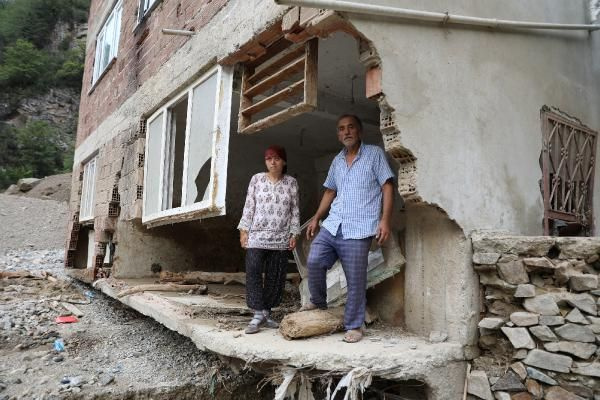 Giresun'da göç var! Selin vurduğu köylerinden ayrılıyorlar evlerin hali harap