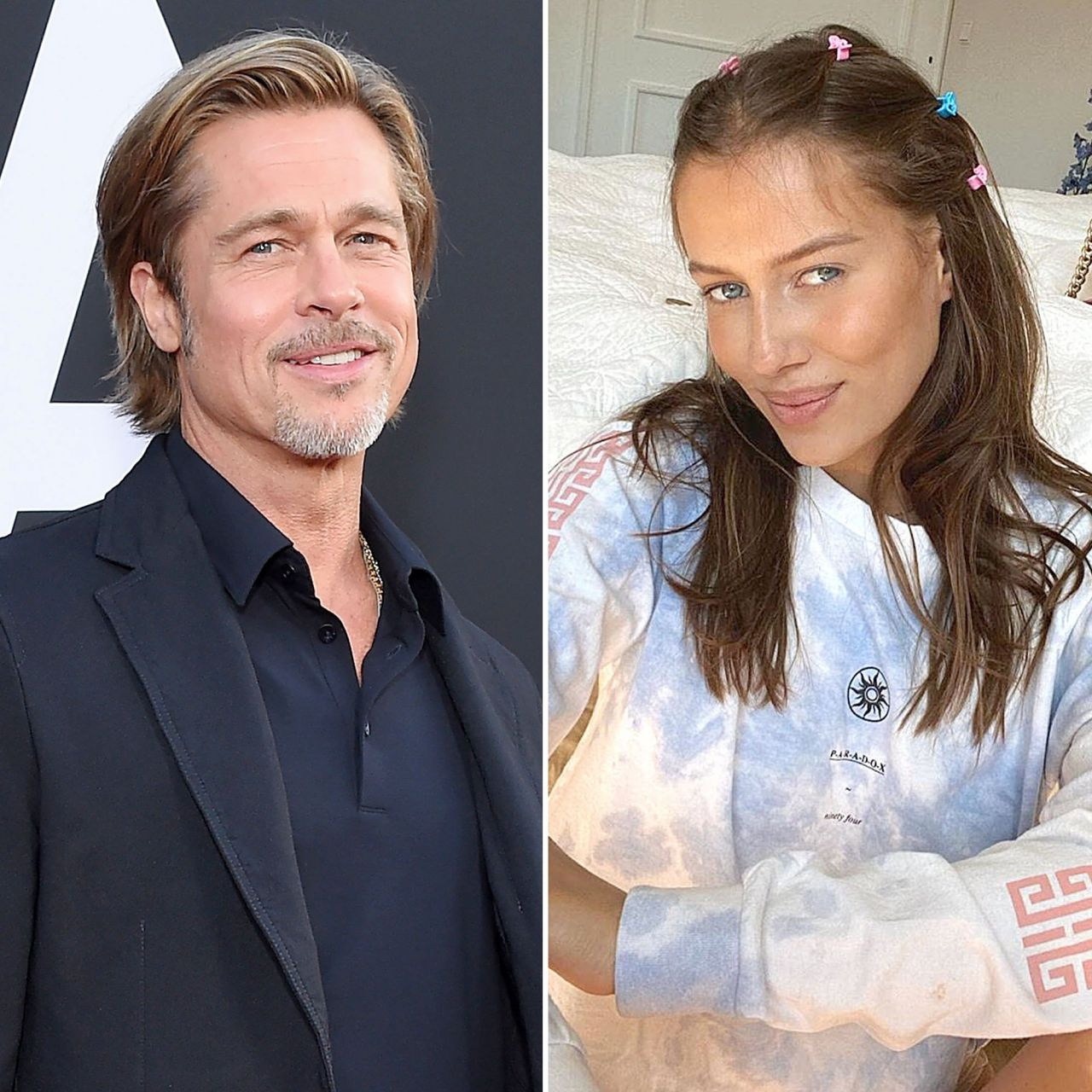 Brad Pitt'in 29 yaş küçük sevgilisi Alman model Nicole Poturalski evli çıktı!