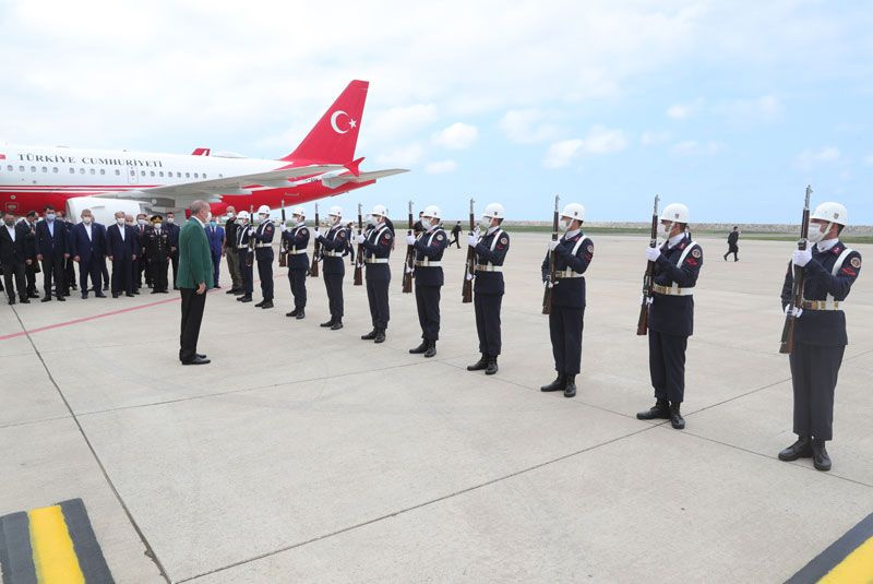 Cumhurbaşkanı Recep Tayyip Erdoğan Giresun'da