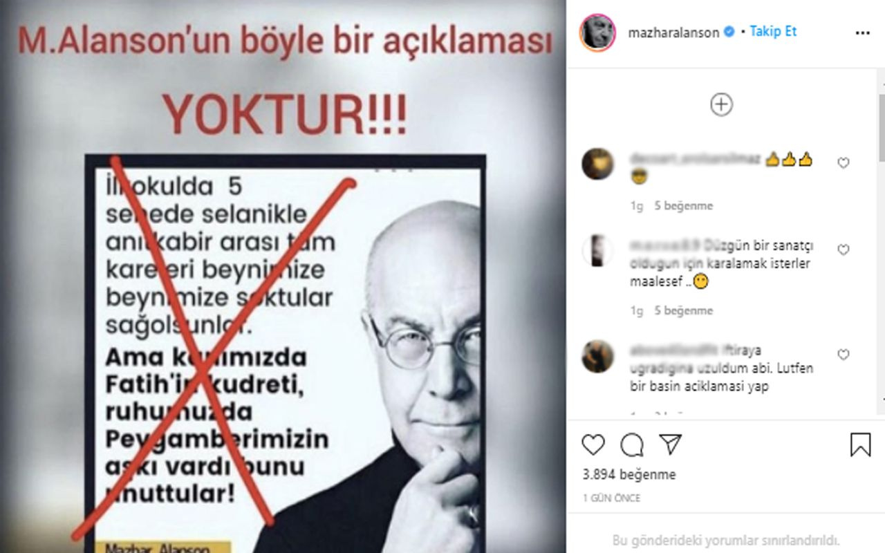 Mazhar Alonson o iddialara ateş püskürdü! Bakın ne yanıt verdi