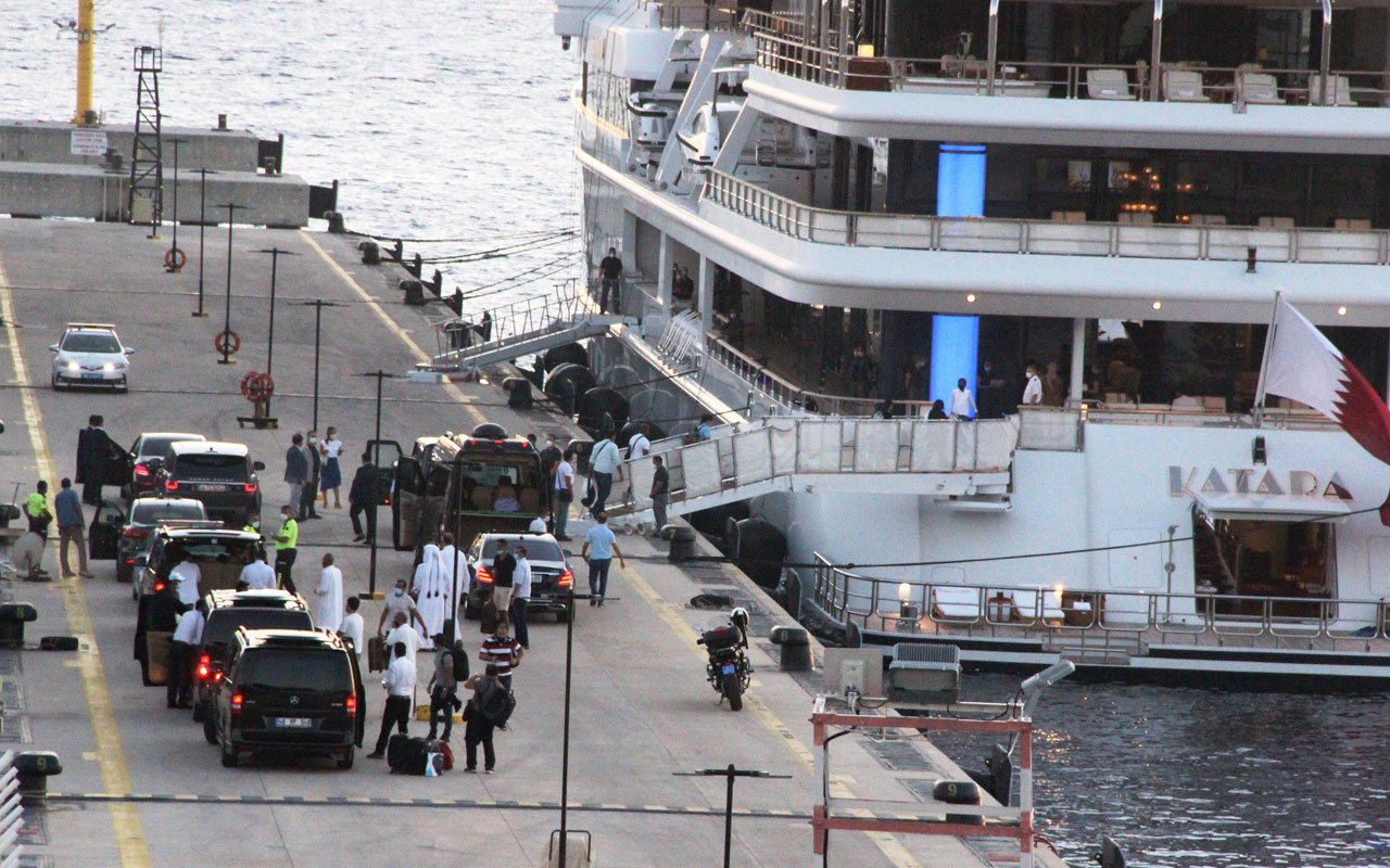 Katar kraliyet ailesi 2 kamyon eşya 500 valizle Bodrum’a geldi