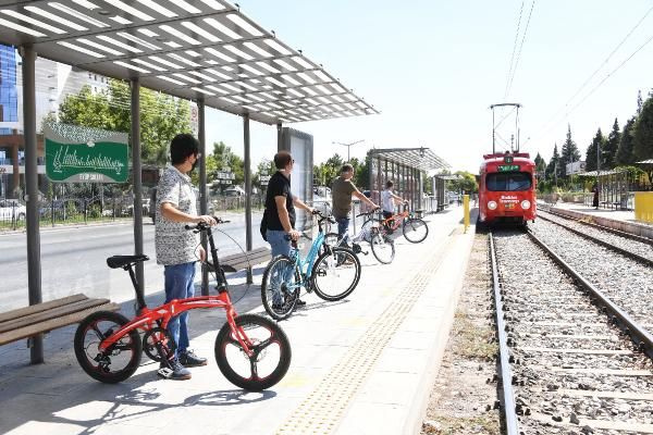 Konya'da bisiklet tramvayı raylarda! Türkiye'de bir ilk