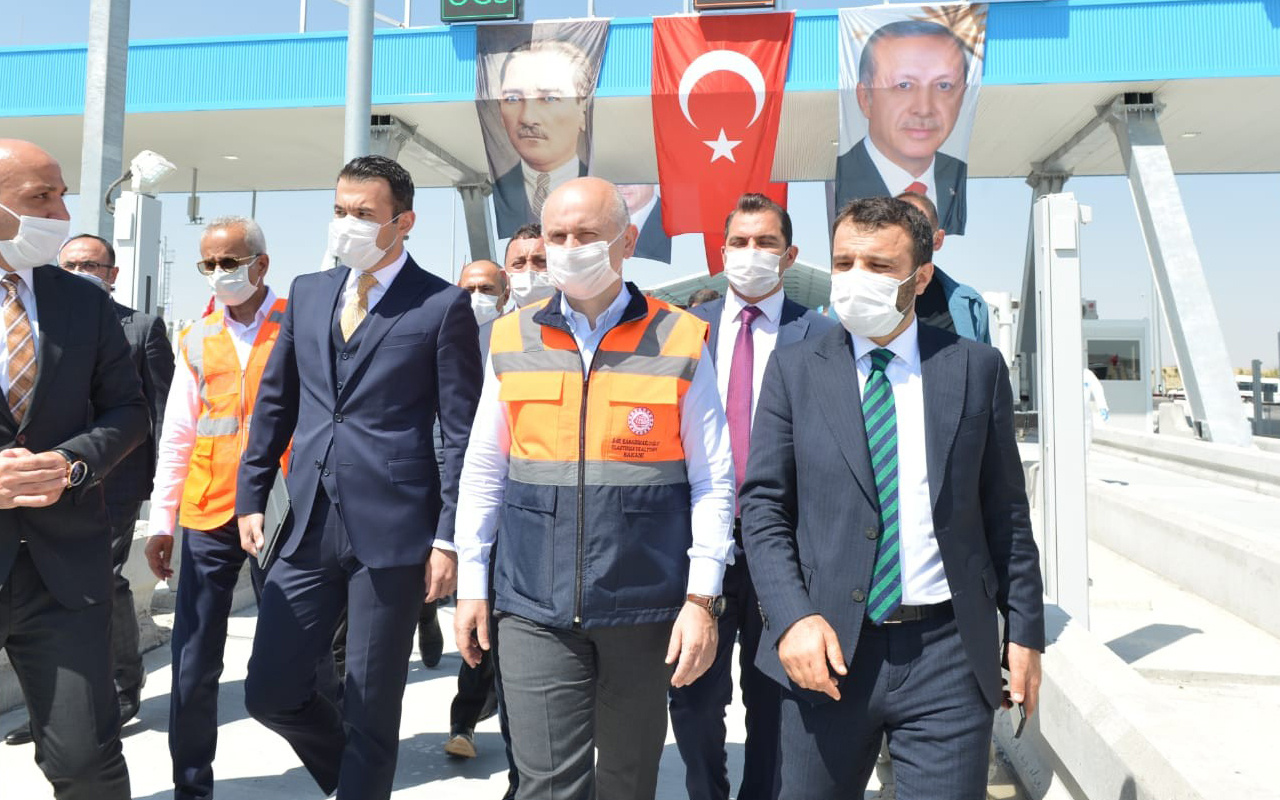 Ulaştırma ve Altyapı Bakanı Karaismailoğlu'dan Ankara-Niğde Otoyolu'nda inceleme