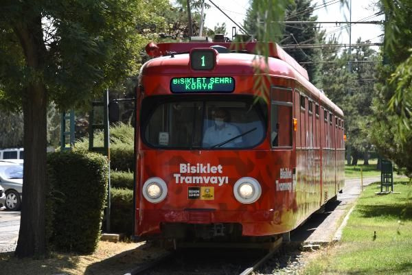 Konya'da bisiklet tramvayı raylarda! Türkiye'de bir ilk