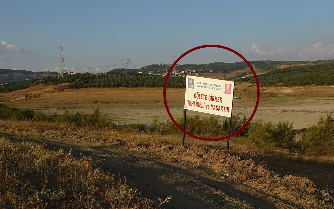 Bursa'da ürküten görüntü! 3 köyün ihtiyacını karşılayan baraj kurudu