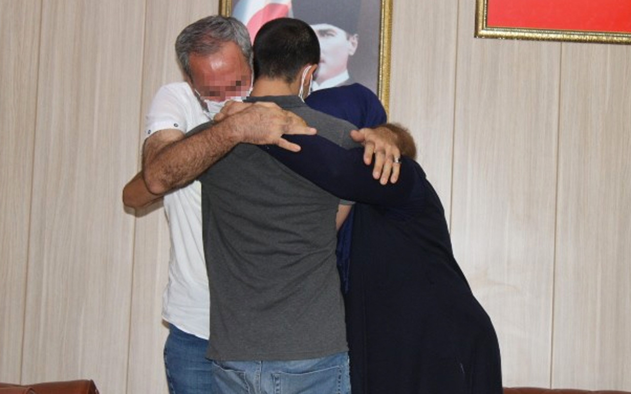 Şırnak'ta teslim olan terörist Mardin'de ailesiyle buluştu