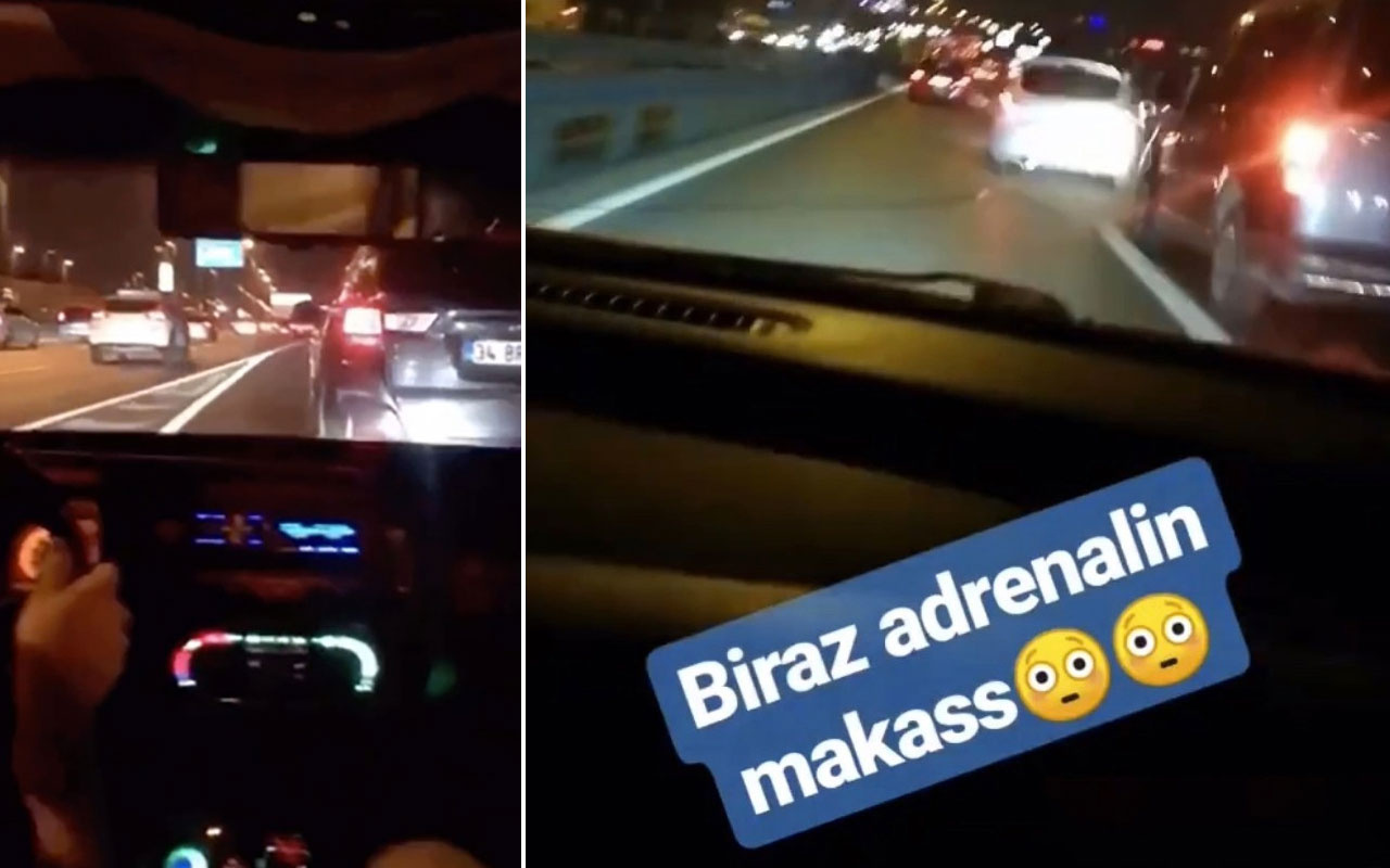 İstanbul trafiğinde 'makas' terörü kamerada