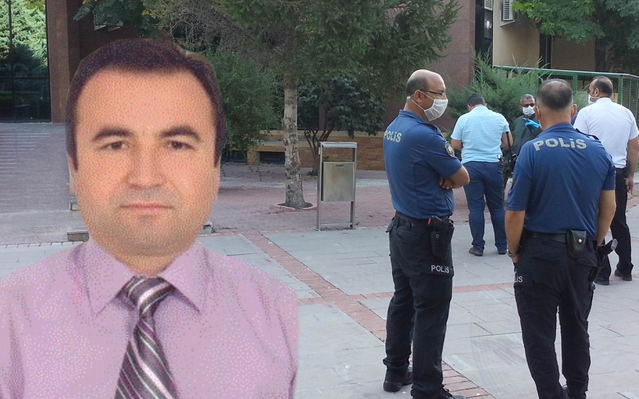 Konya'da öğretim görevlisi çalıştığı kütüphanenin girişinde öldü