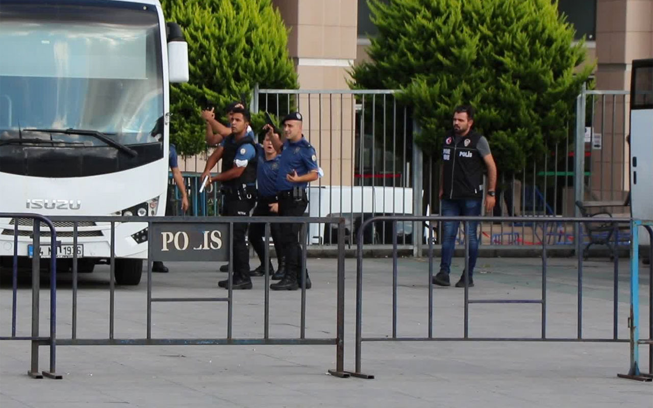 Çağlayan Adliyesi önünde çatışma anları kamerada