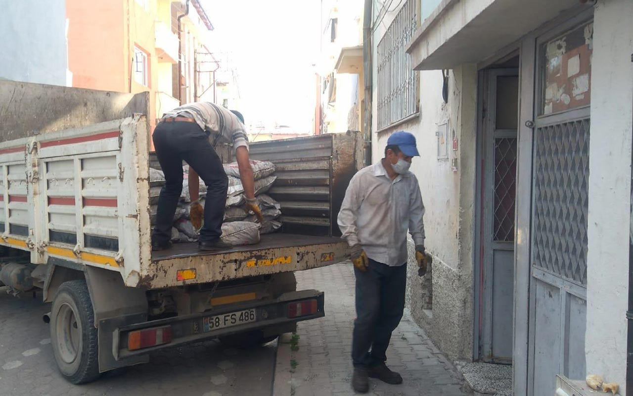 Sivas'ta yardım kömürünü internet üzerinden satmaya çalışanlara valilik engeli