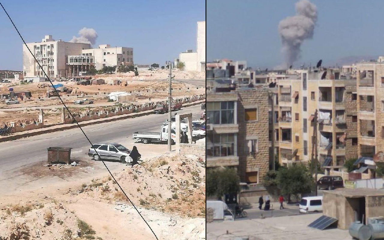 Rus uçakları, İdlib kentinin güneyini bombalıyor