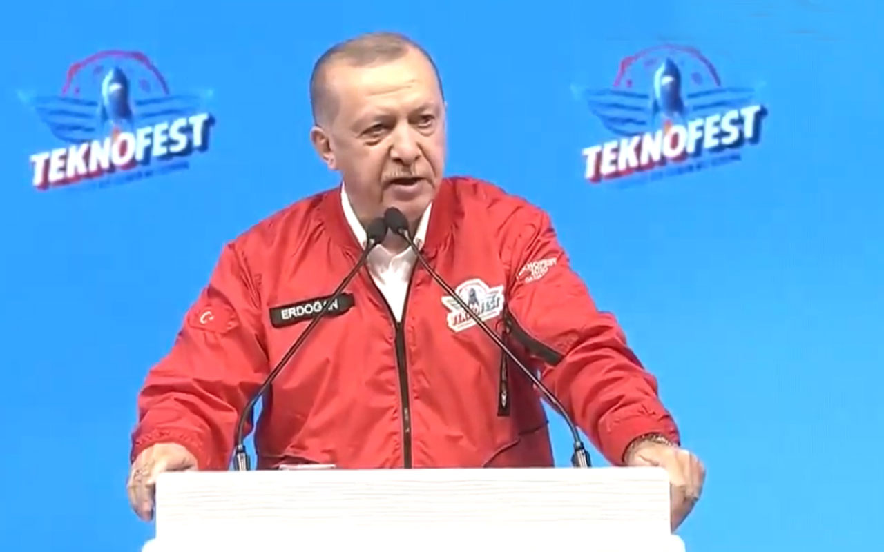 Cumhurbaşkanı Erdoğan'dan Teknofest 2020'de önemli açıklamalar
