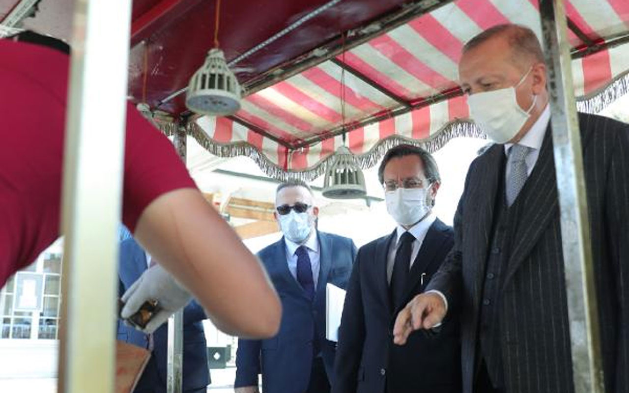 Beşiktaş'ta yürüyüşe çıkan Erdoğan, kestane satın aldı! Yaptığıyla mest etti