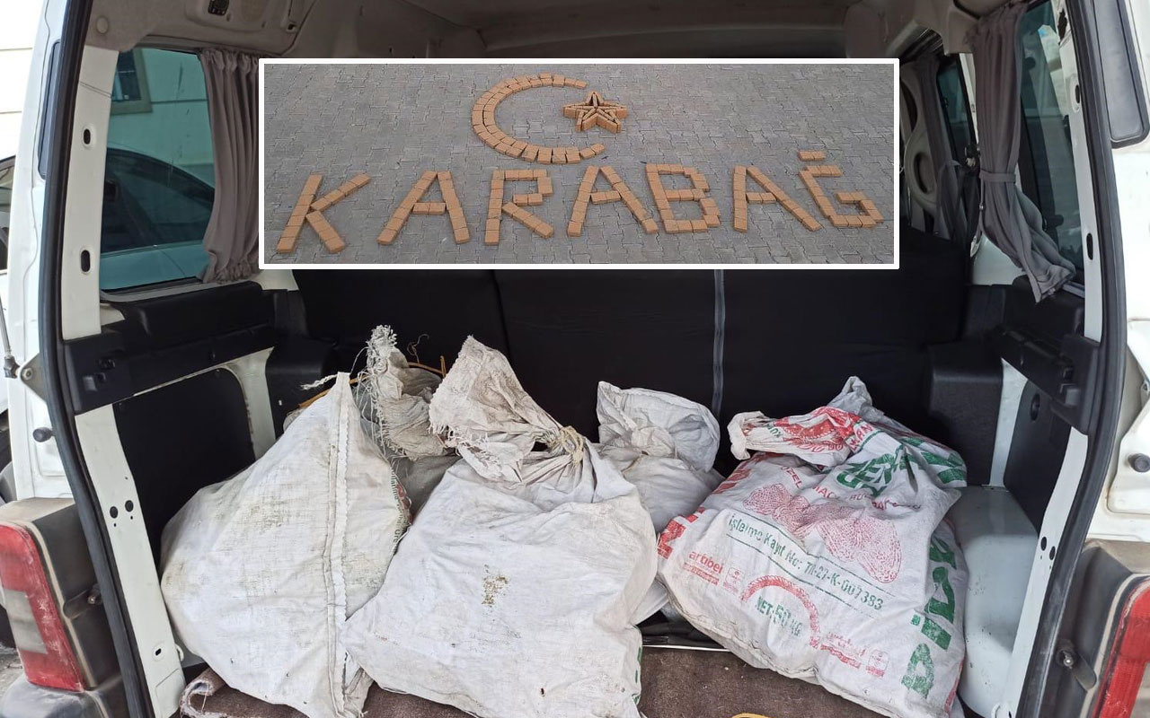 Van polisi ele geçirdiği eroinle 'Karabağ' yazarak Azerbaycan'a destek verdi