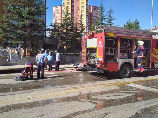 Ankara'da panik anları! Patlama sesi korkuttu