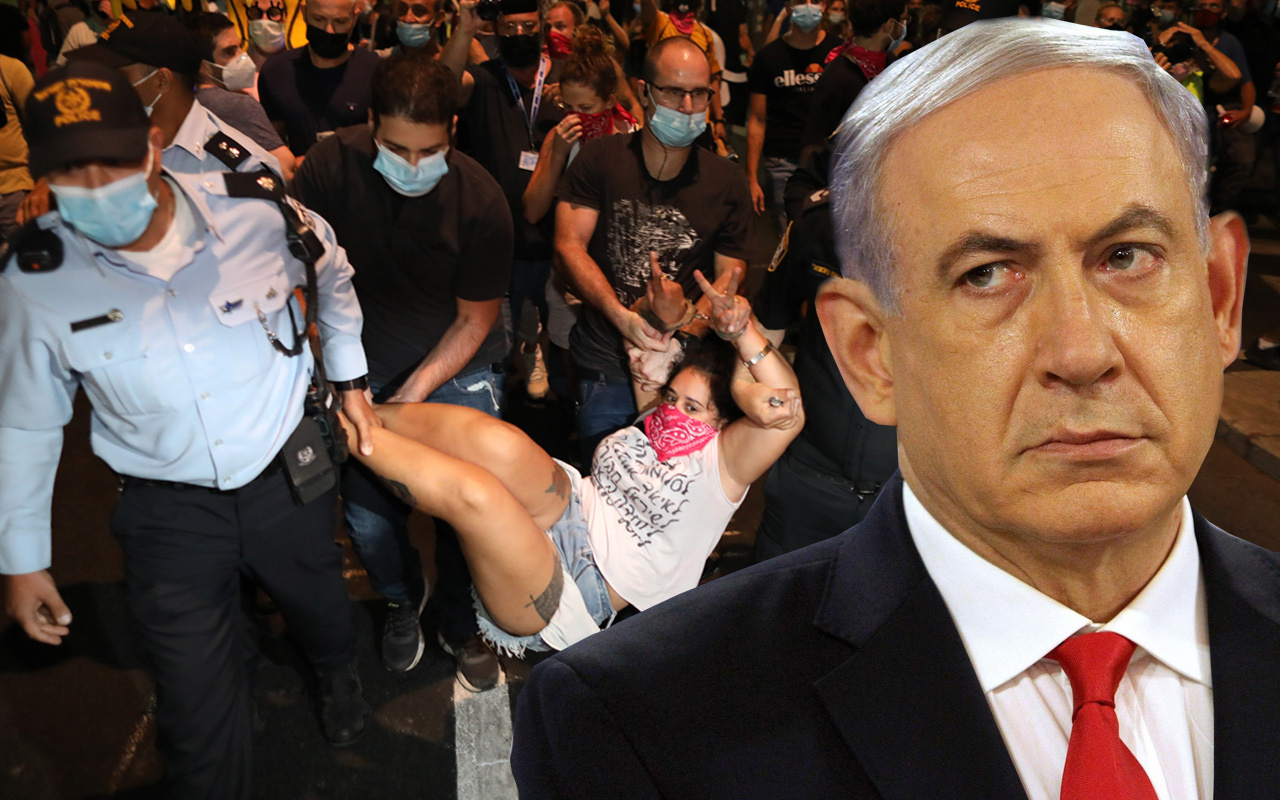 İsrail’de Netanyahu karşıtı protesto: Görevinde kalması ülke için en büyük tehdit...