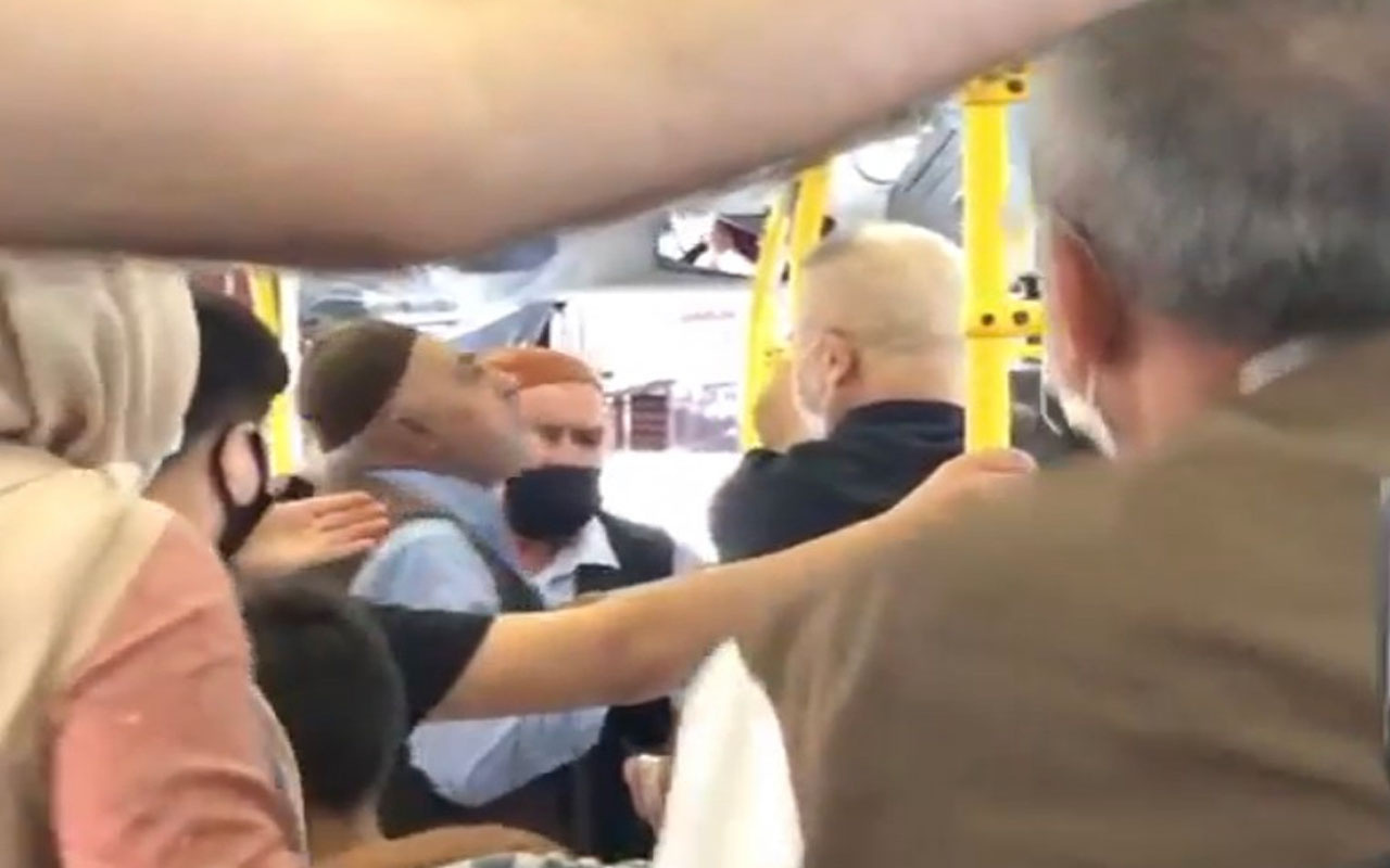 İstanbul'da otobüste maske tartışması! Kadın tokat attı, adam tükürdü