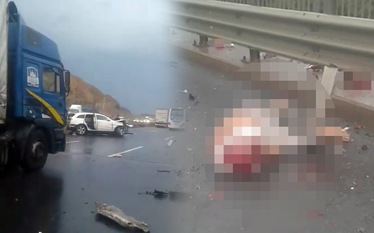 Kuzey Marmara Otoyolu’nda feci kaza