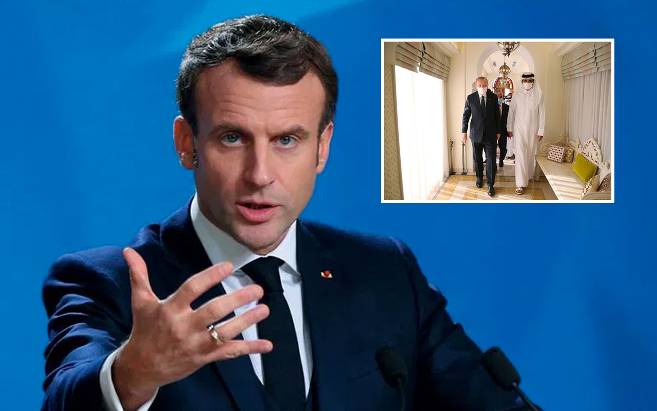 Macron 'Türkiye çökecekti para verdin kurtuldu' dedi Katar Emiri bakın ne cevap verdi!