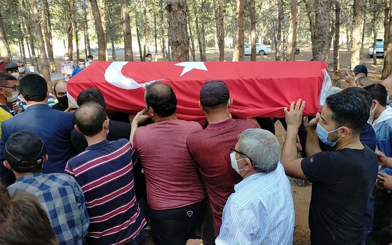 Trabzon'da kazada hayatını kaybeden uzman çavuş Çorum'da ebediyete uğurlandı