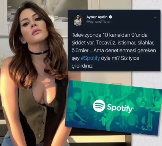 RTÜK Spotify'a uyarı gönderdi Aynur Aydın çok sert çıktı 'İyice çıldırdınız'