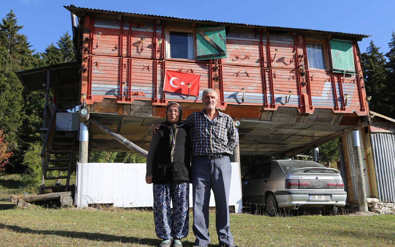 Artvin'de her şeyi kanser hastası eşi için yaptı 'çocuk gibi baktı'