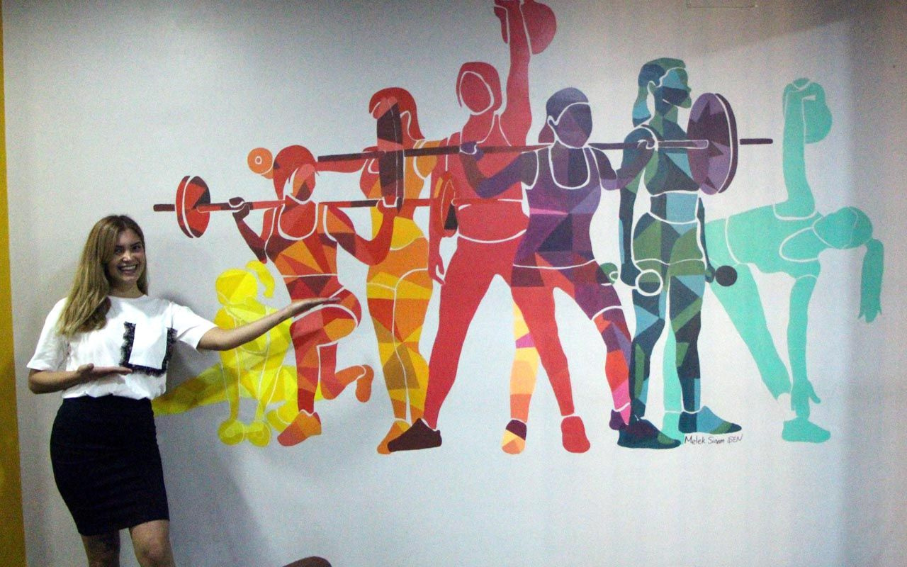 Bolu'da Melek Sinem'le duvarlar renkleniyor Show TV 'Çukur' eseri dikkatlerden kaçmadı