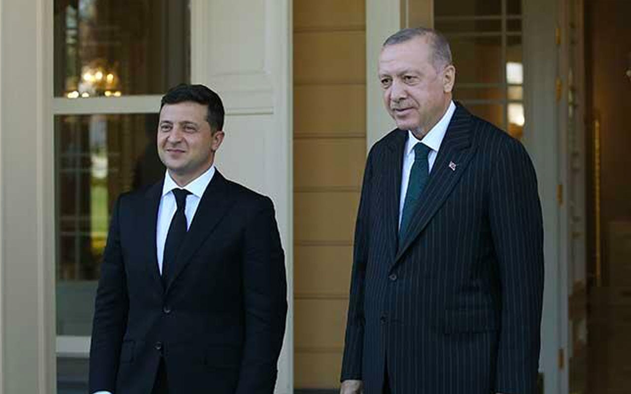 Cumhurbaşkanı Erdoğan Ukrayna Devlet Başkanı Zelenski ile görüşüyor