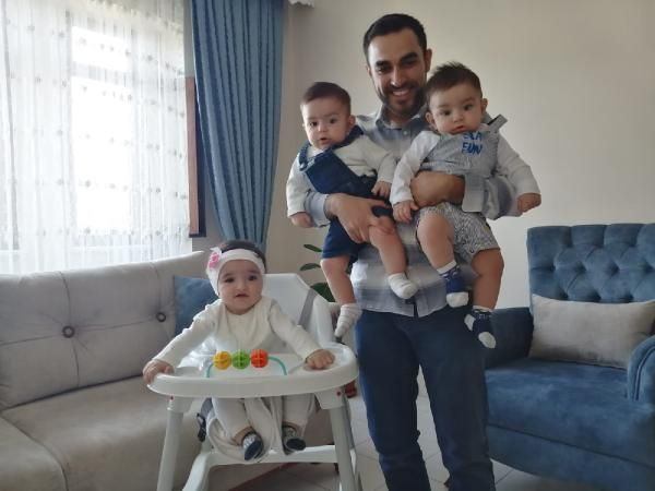 Diyarbakır'da doktor babanın korktuğu başına geldi! Üçüzlerinden virüs kaptı