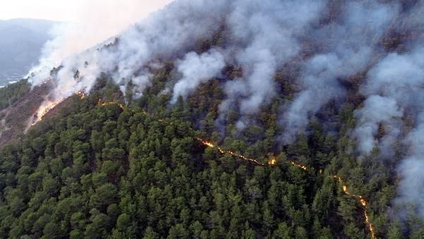 10,5 saat sonra kontrol altına alındı! Anamur'da 150 hektar alan zarar gördü