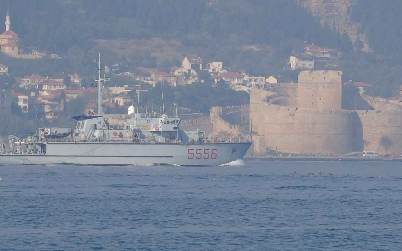 NATO üyesi 4 ülkenin savaş gemisi Çanakkale Boğazı'ndan Marmara Denizi'ne geçti