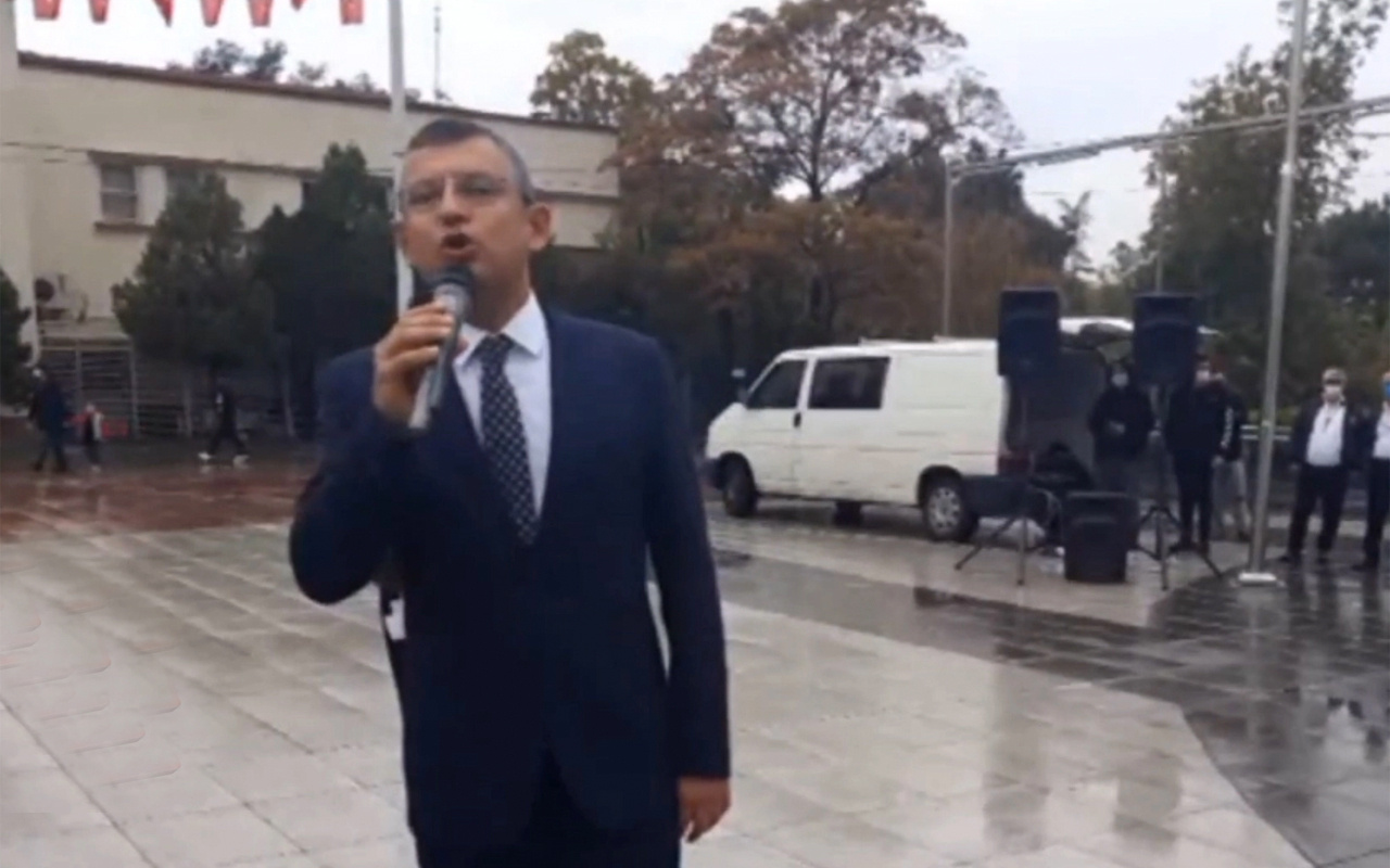 CHP'li Özgür Özel: İzmir Marşı okuyunca yağmur yağmayı kesti