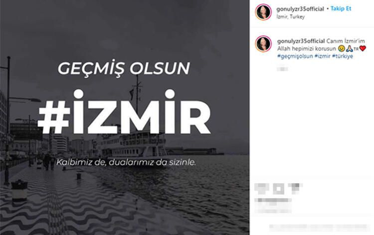Ünlü isimlerden İzmir depremi paylaşımları