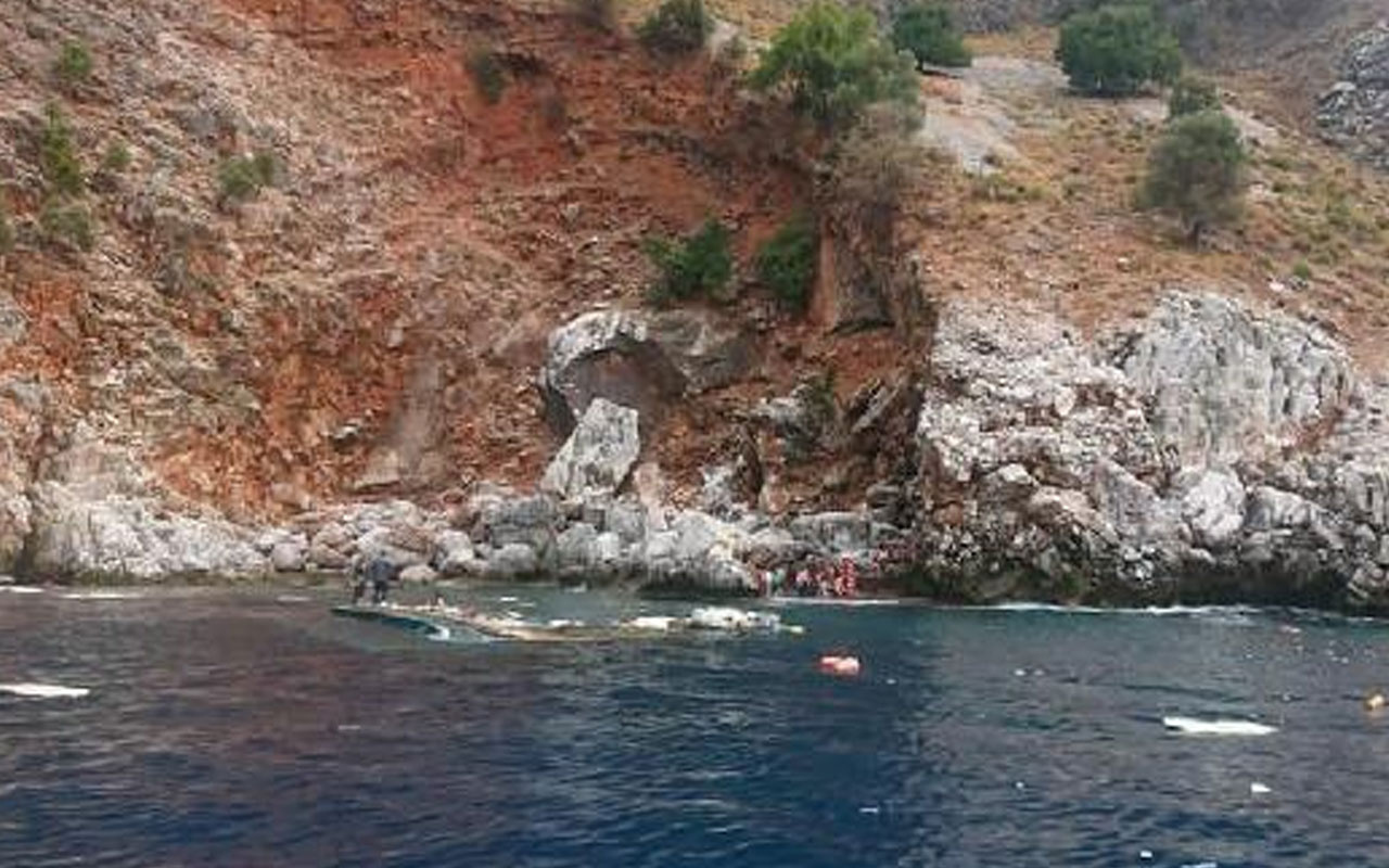 Antalya'da korku dolu anlar! Tur teknesi battı 1 kişi öldü