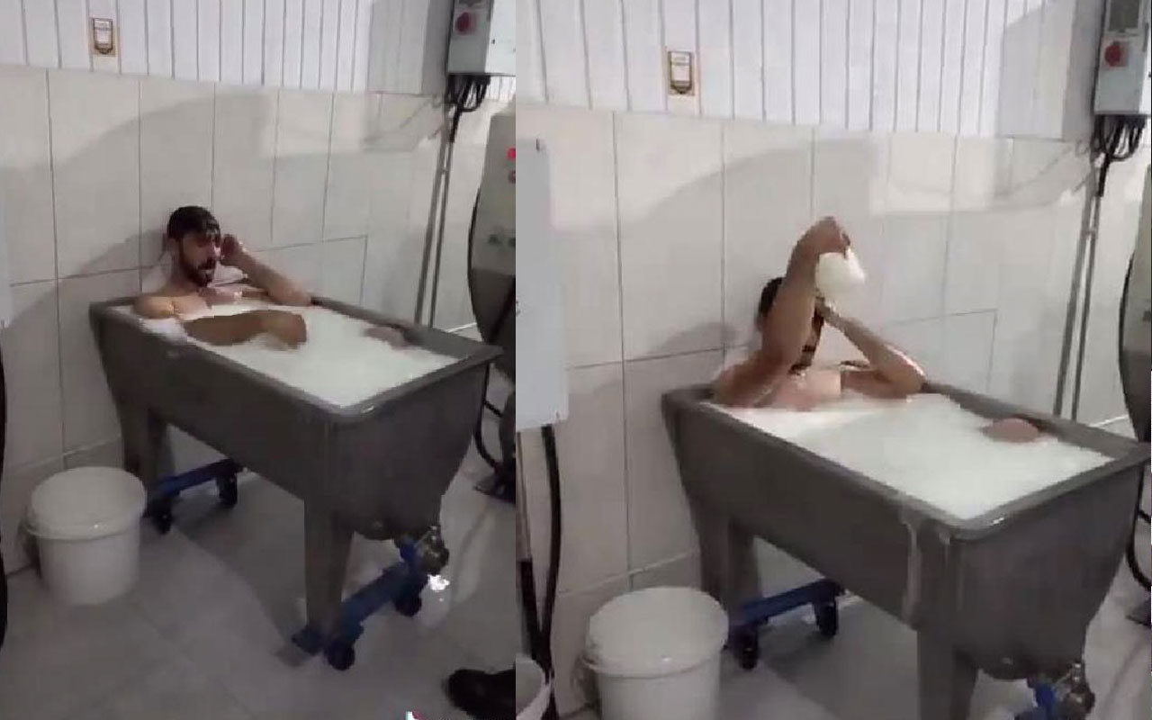Süt kazanında banyo yapan işçilerden 'pes' dedirten savunma