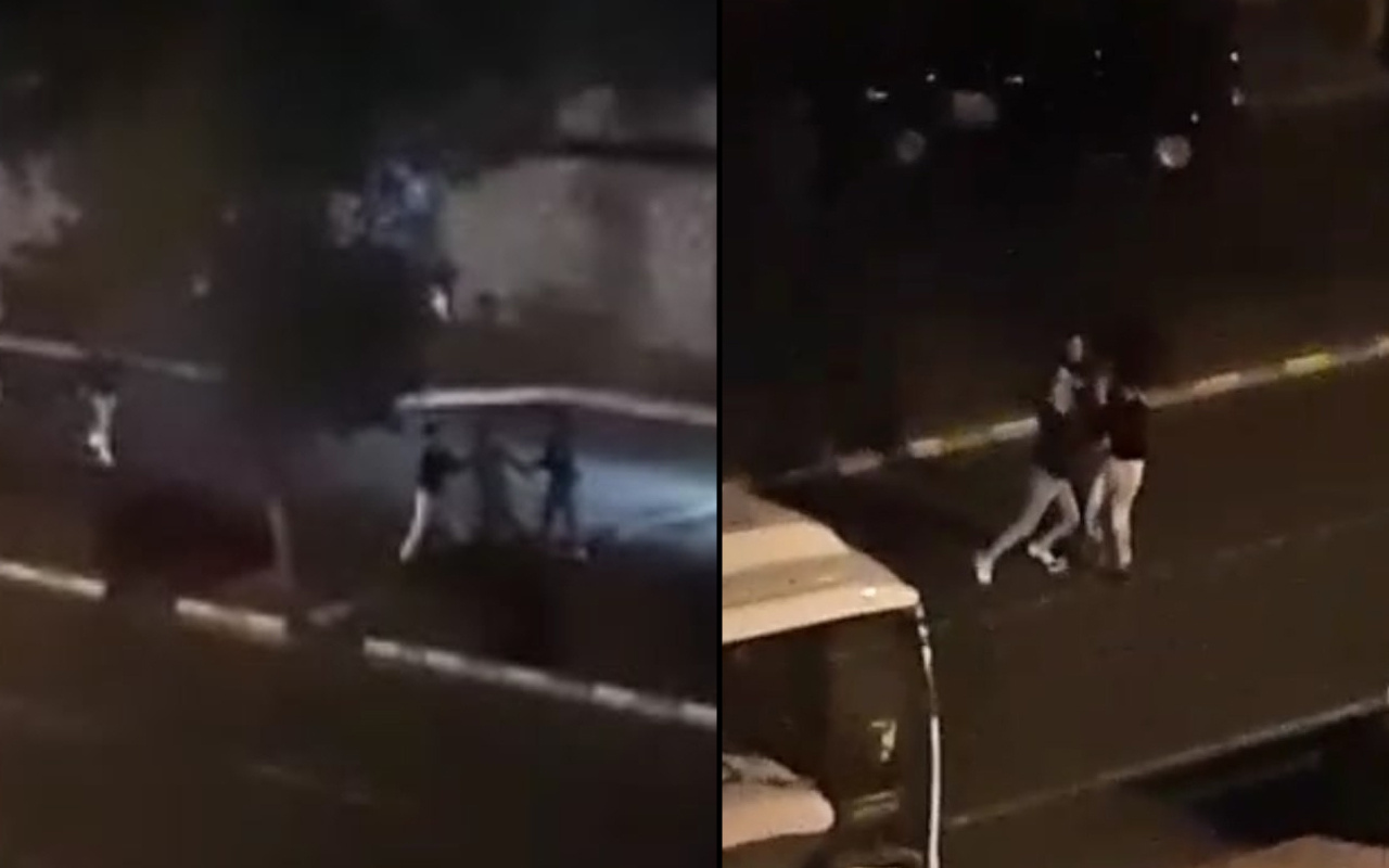 Konya'da sokak ortasında tekme tokat dövdüler! Kaçmak istedi yakaladılar