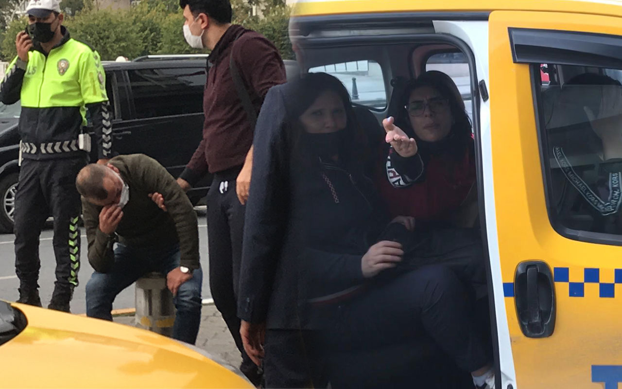 Taksim Meydanı'nda kaza; şoka girdiler 