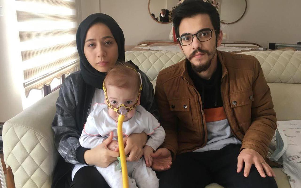 Kocaeli'de SMA hastası minik Hamza'nın kurtulması için 19 milyon lira gerekiyor
