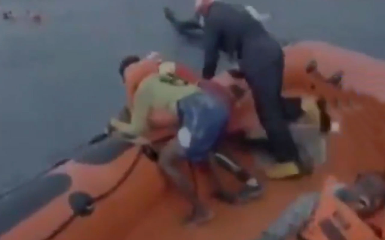 Göçmen teknesinde bebeğini kaybeden annenin çığlığı kameralara yansıdı