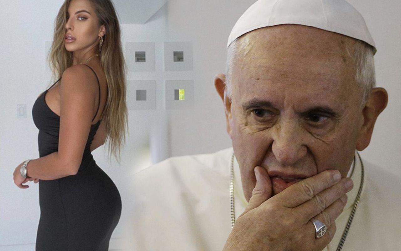 Papa Francis'in Instagram beğenisi olay! Ünlü model Natalia Garibotto tiye aldı