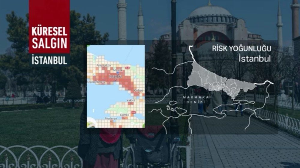 İstanbul'un koronavirüs haritası kıpkırmızı! Risksiz ilçe kalmadı