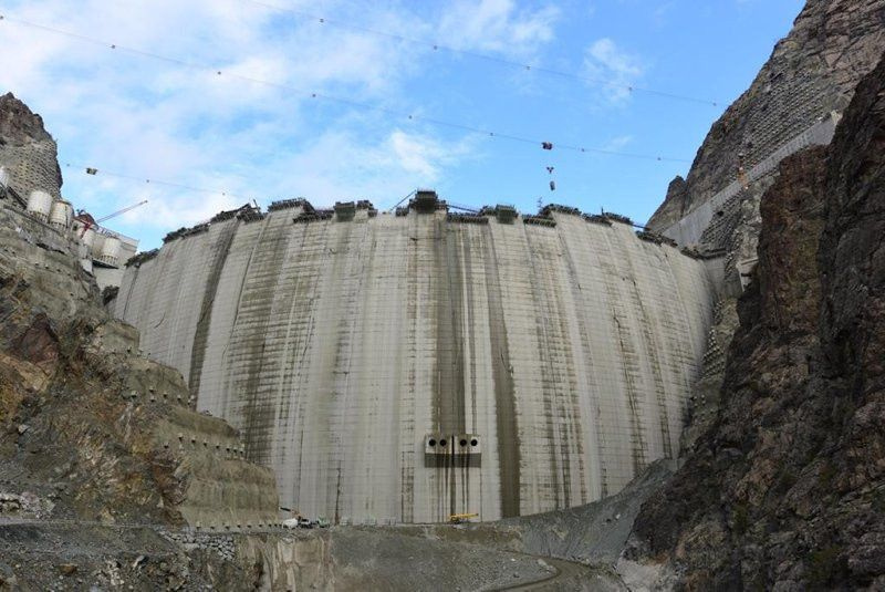 Yusufeli Barajı'nın son hali görüntülendi! 21 metre kaldı