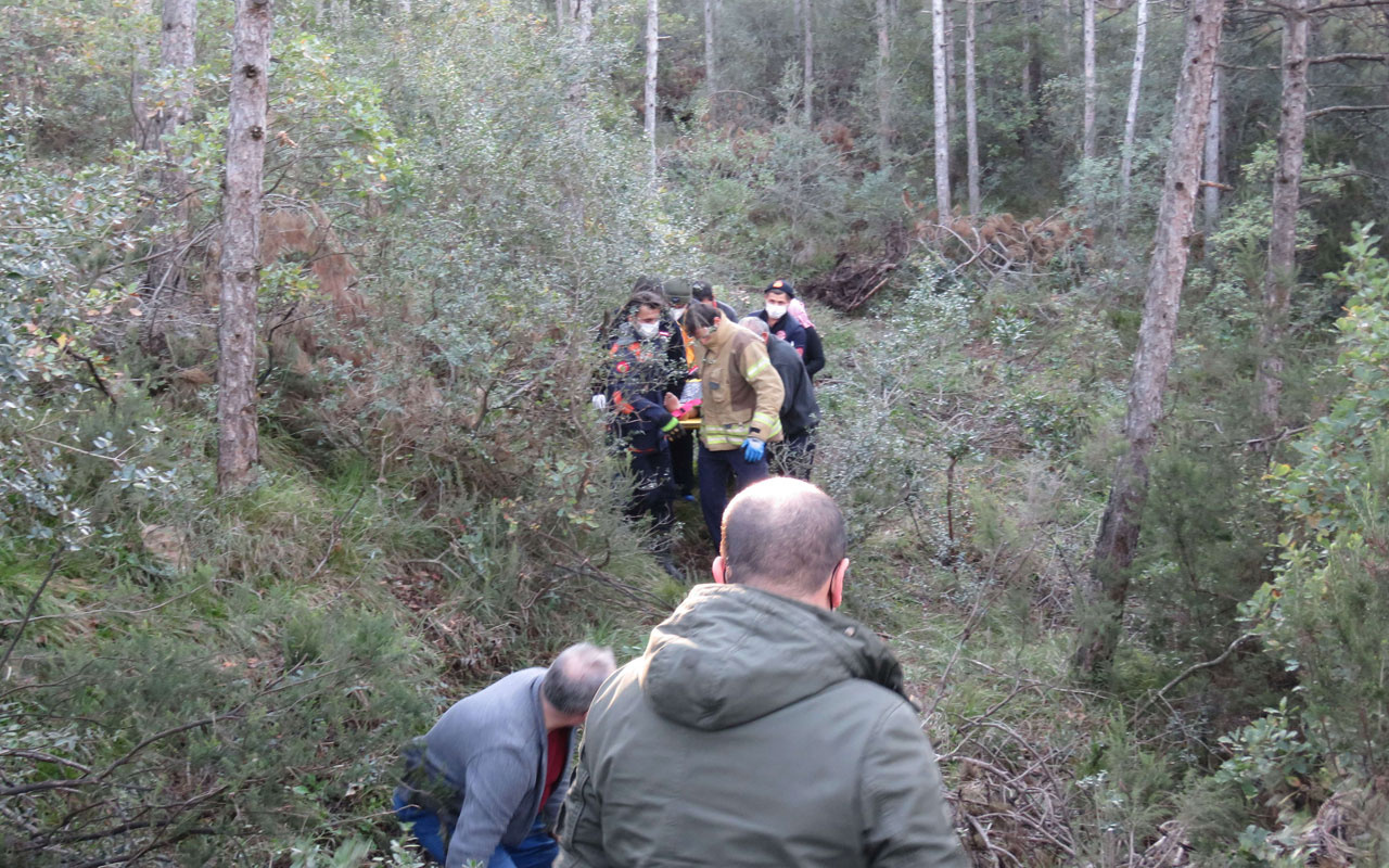 Ataşehir'de ormanda kurtarma operasyonu