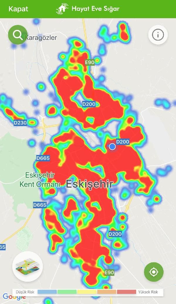 Eskişehir’in risk haritası son bir ayda kızardı! 125 kişi hayatını kaybetti