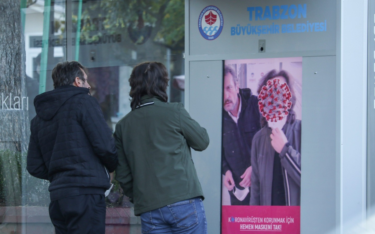 Trabzon'da yapay zeka ile maske takmayan vatandaşlar böyle uyarılıyor