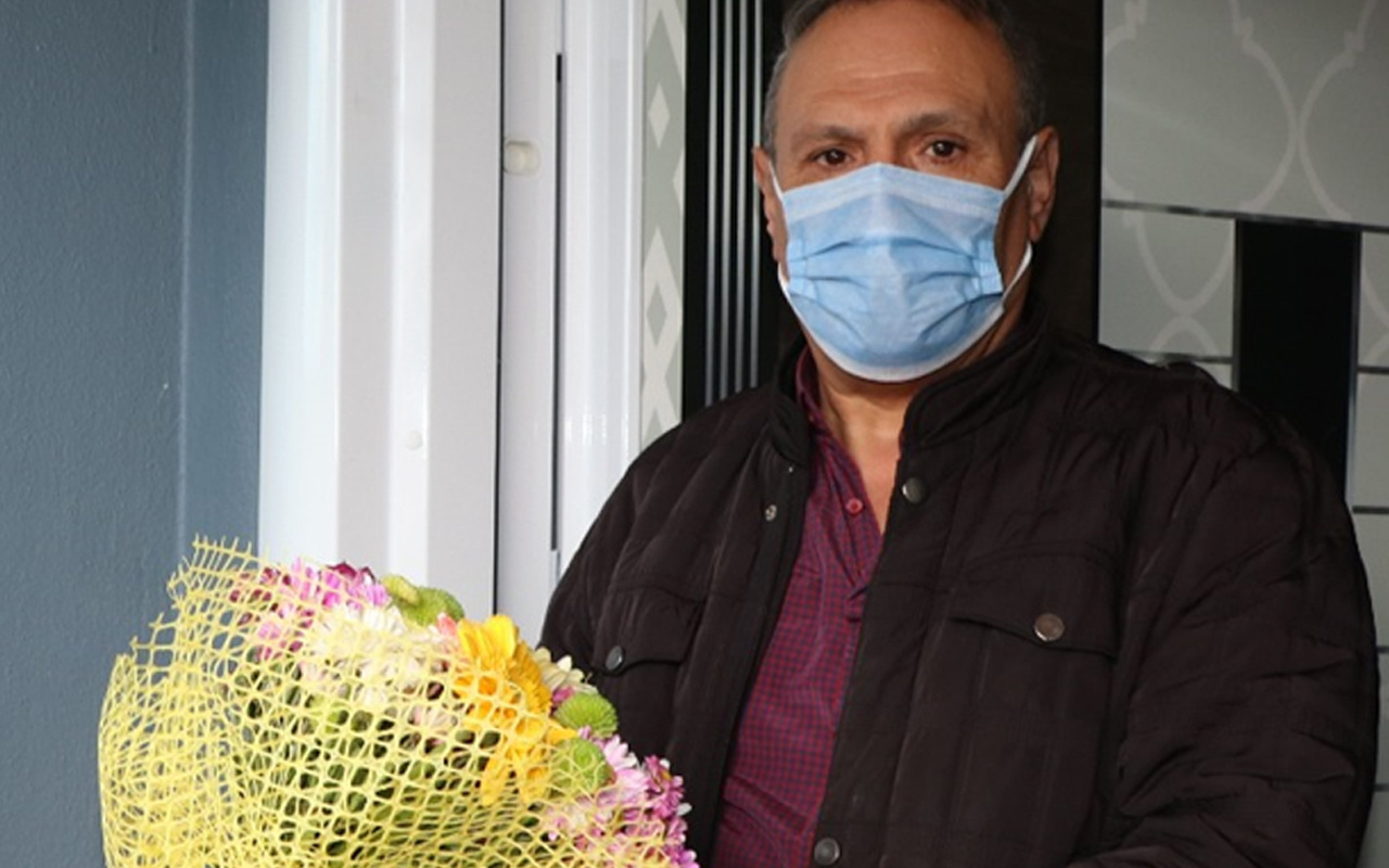 Sultanbeyli Kaymakamlığı'ndan sağlığına kavuşan koronavirüs hastalarına geçmiş olsun ziyareti